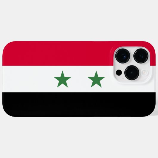 Syrische vlag Case-Mate iPhone case (Achterkant (horizontaal))