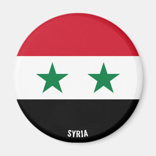 Syrische vlag charmant patriotticum magneet