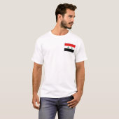 Syrische vlag en kaart T-Shirt (Voorkant volledig)