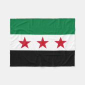 Syrische vlag fleece deken (Voorkant (Horizontaal))