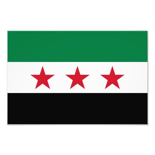Syrische vlag foto afdruk (Voorkant)