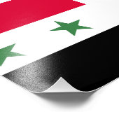 Syrische vlag foto afdruk (Hoek)