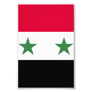 Syrische vlag foto afdruk
