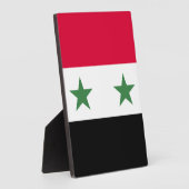 Syrische vlag fotoplaat (Zijkant)