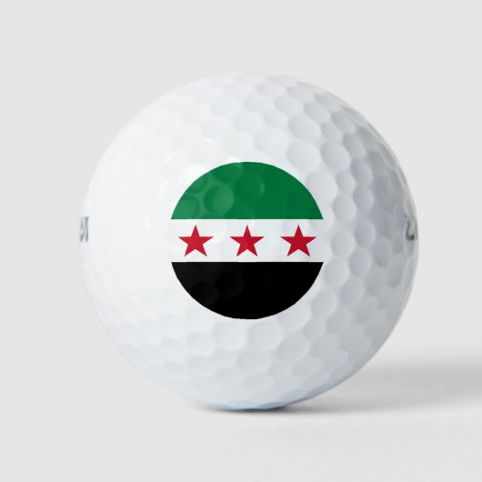 Syrische vlag golfballen (Voorkant)