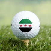 Syrische vlag golfballen (Insitu Shirt)