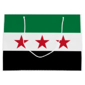Syrische vlag groot cadeauzakje (Voorkant)