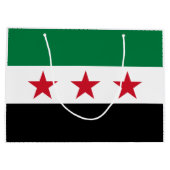 Syrische vlag groot cadeauzakje (Achterkant)
