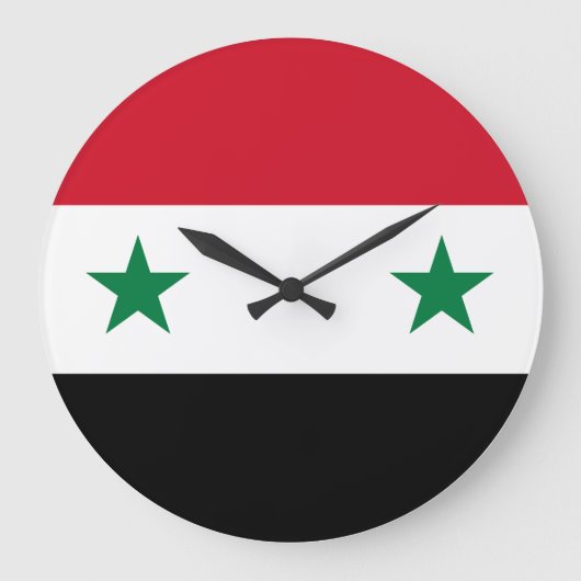 Syrische vlag grote klok (Voorkant)