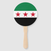 Syrische vlag handwaaier (Achterkant)