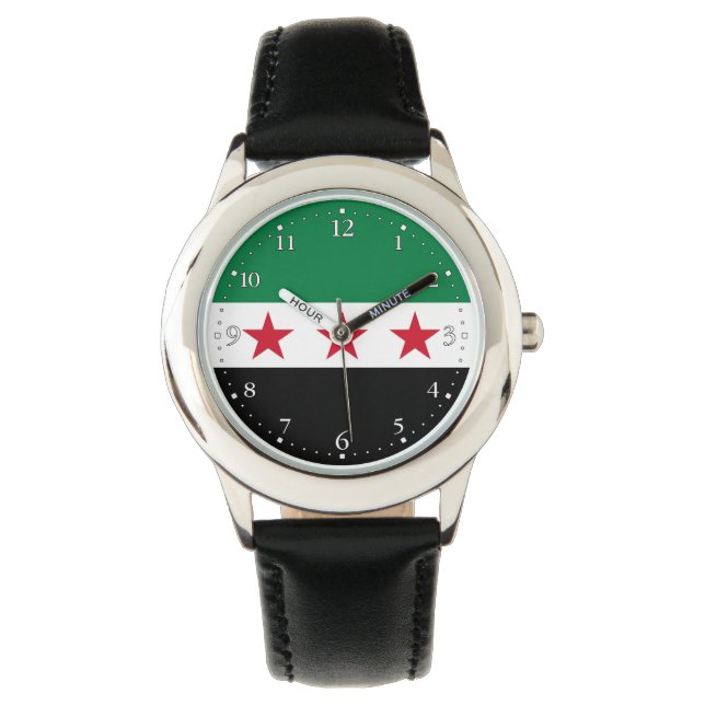 Syrische vlag horloge (Voorkant)