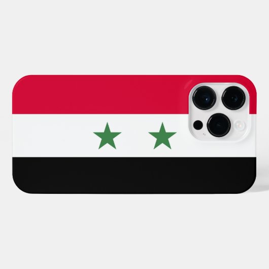 Syrische vlag iPhone hoesje (Achterkant horizontaal)