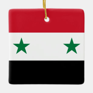Syrische vlag keramisch ornament