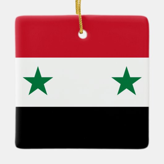Syrische vlag keramisch ornament (Voorkant)