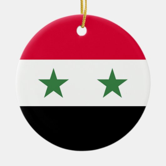 Syrische vlag keramisch ornament (Voorkant)
