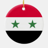 Syrische vlag keramisch ornament (Achterkant)