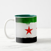Syrische Vlag Keramische Mok (Links)