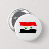 Syrische Vlag Knop Ronde Button 5,7 Cm (Voorkant /achterkant)