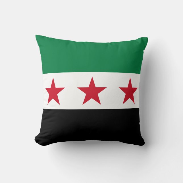 Syrische vlag kussen (Voorkant)