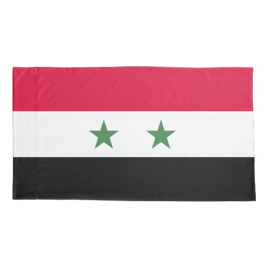 Syrische vlag kussensloop (Achterkant)