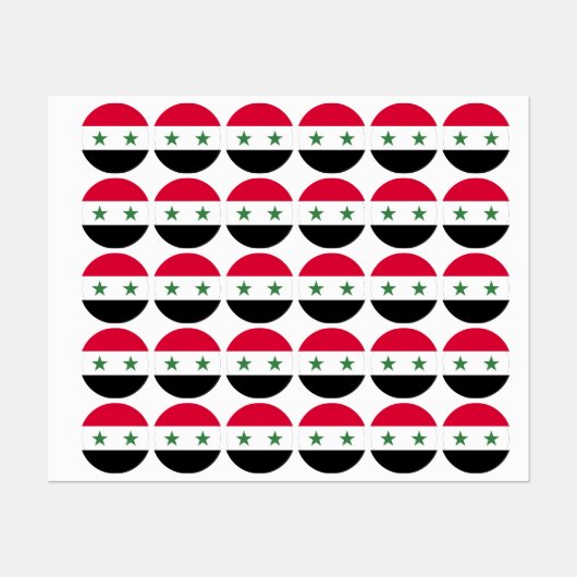 Syrische vlag labels (Vel)