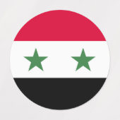 Syrische vlag labels (Design 2)