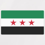 Syrische vlag labels (Design 1)