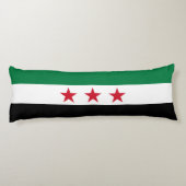 Syrische vlag lichaamskussen (Achterkant)