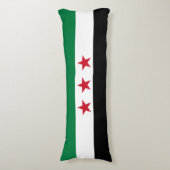 Syrische vlag lichaamskussen (Voorkant Verticaal)