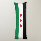 Syrische vlag lichaamskussen (Achterkant (Verticaal))