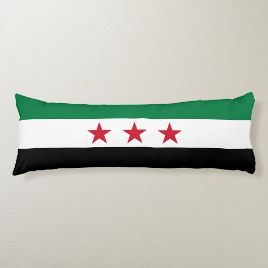 Syrische vlag lichaamskussen (Voorkant)