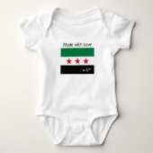 Syrische vlag, "Made with Love" in Syrië Romper (Voorkant)