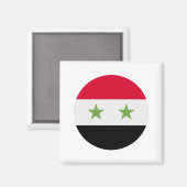 Syrische vlag magneet (Voorkant / Achterkant)