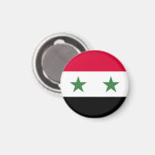 Syrische vlag magneet (Voorkant / Achterkant)