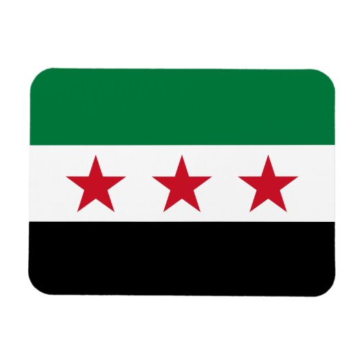 Syrische vlag magneet (Horizontaal)