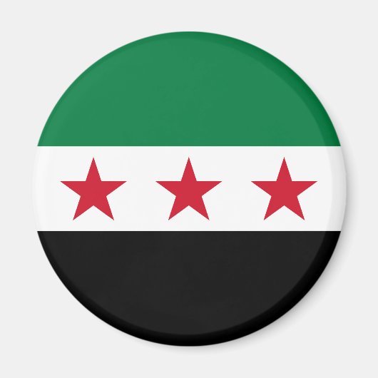 Syrische vlag magneet (Voorkant)