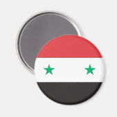 Syrische vlag magneet (Voorkant / Achterkant)