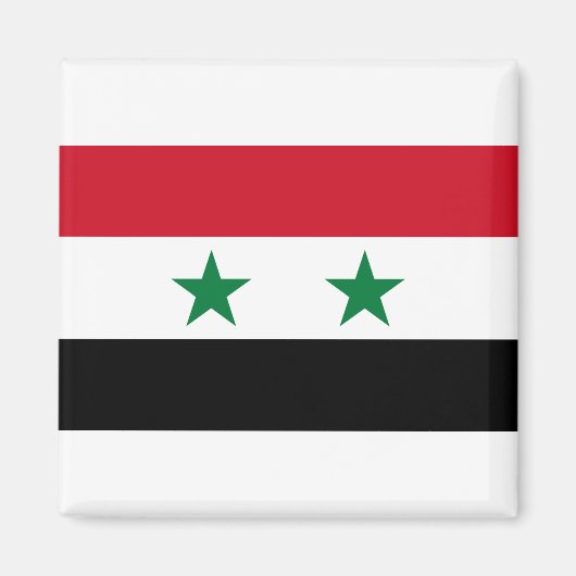 Syrische vlag magneet (Voorkant)