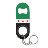 Syrische vlag mini flessenopener (Achterkant)