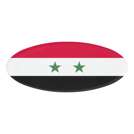 Syrische vlag naambadge (Voorkant)