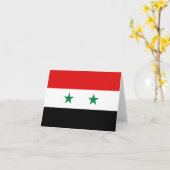 Syrische vlag Notitiekaart (Gele Bloem)