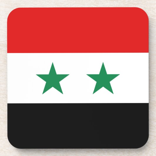 Syrische vlag Onderzetter (Voorkant)