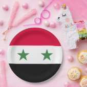 Syrische vlag papieren bordje (Feest)