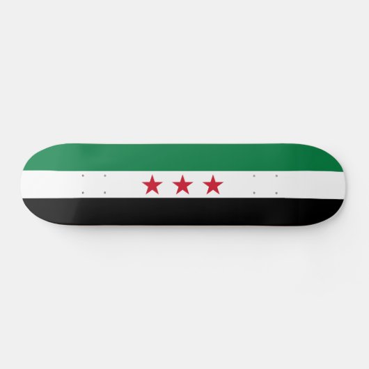 Syrische vlag persoonlijk skateboard (Horizontaal)