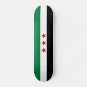 Syrische vlag persoonlijk skateboard (Voorkant)