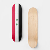 Syrische vlag persoonlijk skateboard (Voorkant)
