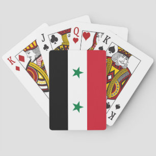 Syrische vlag pokerkaarten