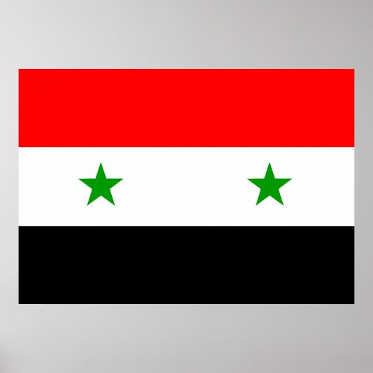 Syrische vlag poster (Voorkant)