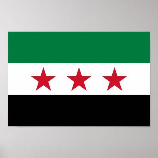 Syrische vlag poster (Voorkant)