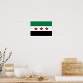 Syrische vlag poster (Keuken)